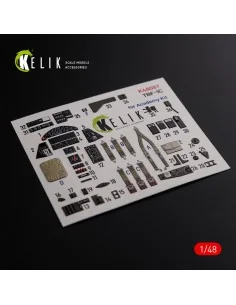 TBF-1C interior 3D decals for Academy kit, 1/48 - Kelik K48087