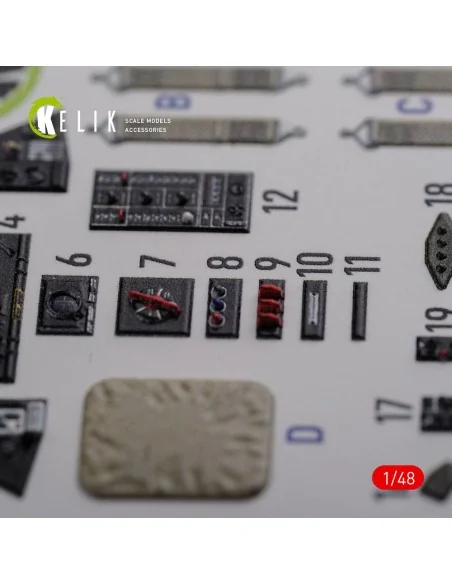 [NO_DESC] TBF-1C interior 3D decals for Academy kit, 1/48 - Kelik K...