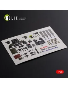 SBD-2 Dauntless interior 3D decals for Academy kit, 1/48 - Kelik K4...