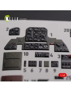 SBD-2 Dauntless interior 3D decals for Academy kit, 1/48 - Kelik K4... 2