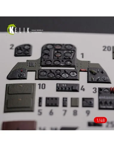 SBD-2 Dauntless interior 3D decals for Academy kit, 1/48 - Kelik K4...