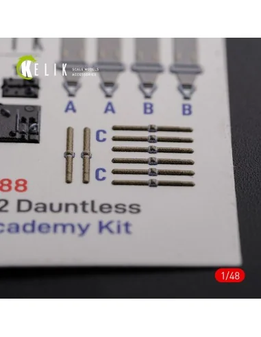 SBD-2 Dauntless interior 3D decals for Academy kit, 1/48 - Kelik K4...