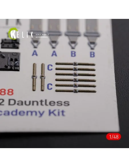 SBD-2 Dauntless interior 3D decals for Academy kit, 1/48 - Kelik K4...
