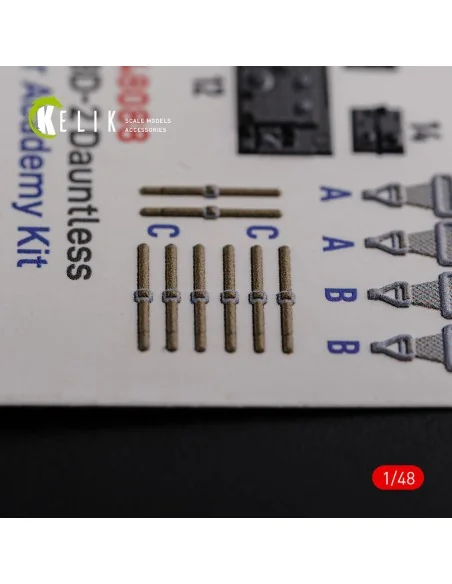 SBD-2 Dauntless interior 3D decals for Academy kit, 1/48 - Kelik K4...