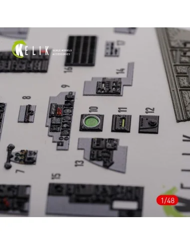 F-4J Phantom II interior 3D decals for Academy kit, 1/48 - Kelik K4...