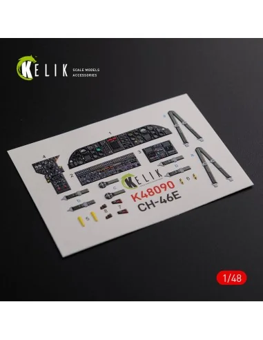 CH-46E interior 3D decals for Academy kit, 1/48 - Kelik K48090