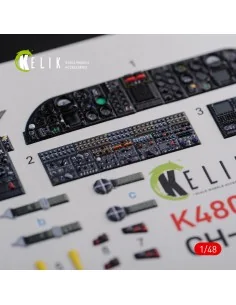 CH-46E interior 3D decals for Academy kit, 1/48 - Kelik K48090 2