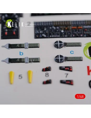 [NO_DESC] CH-46E interior 3D decals for Academy kit, 1/48 - Kelik K...