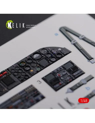 CH-46E interior 3D decals for Academy kit, 1/48 - Kelik K48090