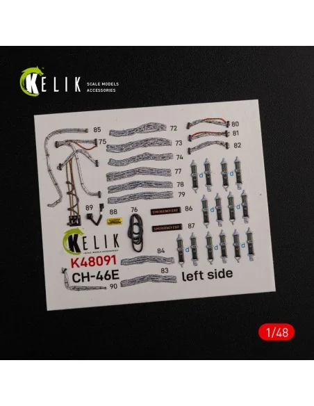 [NO_DESC] CH-46E Cargo compartment interior 3D decals for Academy k...