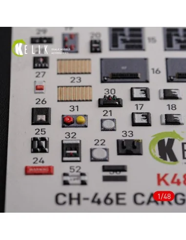 [NO_DESC] CH-46E Cargo compartment interior 3D decals for Academy k...