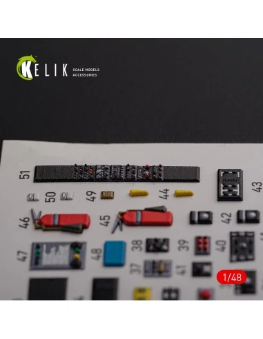 CH-46E Cargo compartment interior 3D decals for Academy kit, 1/48 -...