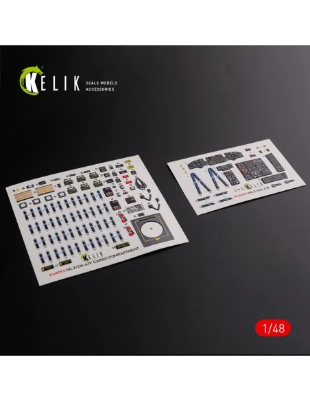 CH-47F interior 3D decals for Italeri kit, 1/48 - Kelik K48093