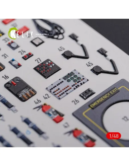 [NO_DESC] CH-47F interior 3D decals for Italeri kit, 1/48 - Kelik K...