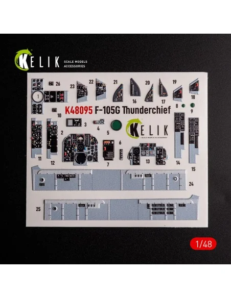 [NO_DESC] F-105G Thunderchief - interior 3D decals for HobbyBoss ki...