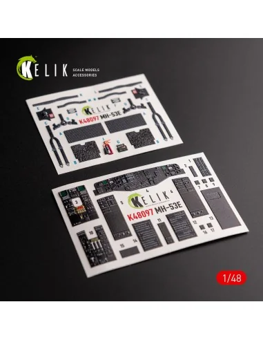 MH-53 Sea Dragon - interior 3D decals for Academy kit, 1/48 - Kelik...