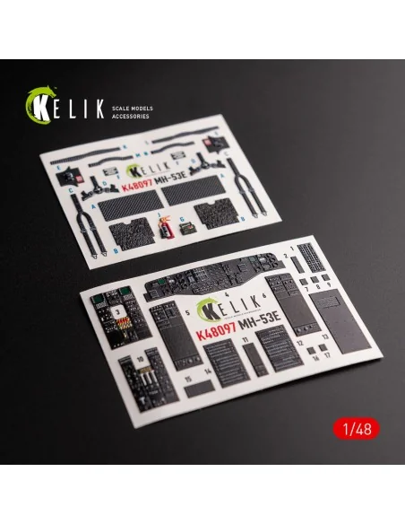 MH-53 Sea Dragon - interior 3D decals for Academy kit, 1/48 - Kelik...