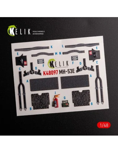 MH-53 Sea Dragon - interior 3D decals for Academy kit, 1/48 - Kelik...