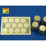 German WWII 200 Ltr. fuel drum covers - Aber Models 48 A18