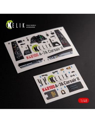 A-7A Corsair II - interior 3D decals for HobbyBoss kit, 1/48 - Keli...