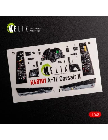 A-7E Corsair II- interior 3D decals for HobbyBoss kit, 1/48 - Kelik...