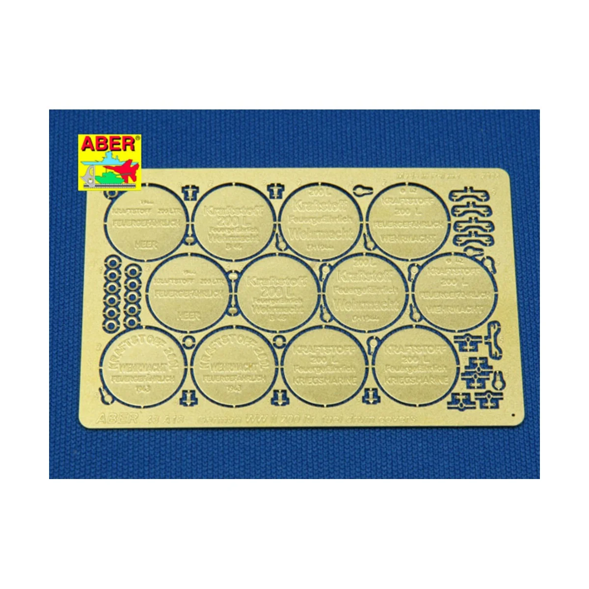 German WWII 200 Ltr. fuel drum covers - Aber Models 48 A18