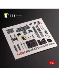 Mig-29AS - interior 3D decals for Academy kit, 1/48 - Kelik K48102 2