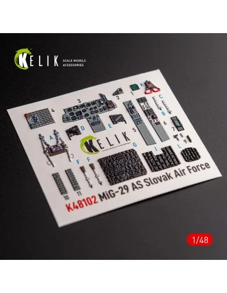 [NO_DESC] Mig-29AS - interior 3D decals for Academy kit, 1/48 - Kel...