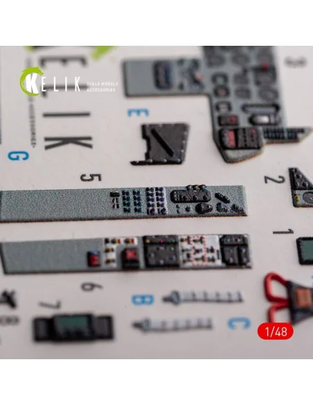 Mig-29AS - interior 3D decals for Academy kit, 1/48 - Kelik K48102