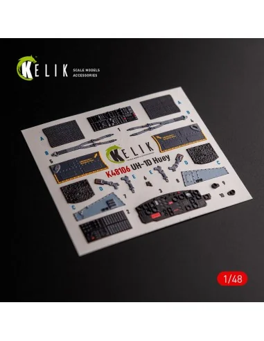 [NO_DESC] UH-1D Huey - interior 3D decals for Zimi Model/KittyHawk ...
