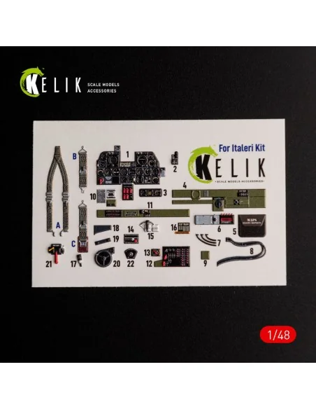 ?-47D Thunderbolt interior 3D decals for Italeri/Academy kit, 1/48 ...