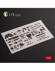 ?-38F Lightning - interior 3D decals for Academy kit, 1/48 - Kelik ...