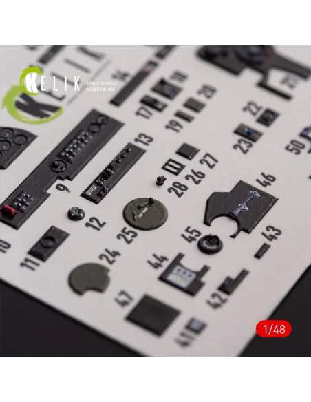 ?-38F Lightning - interior 3D decals for Academy kit, 1/48 - Kelik ...