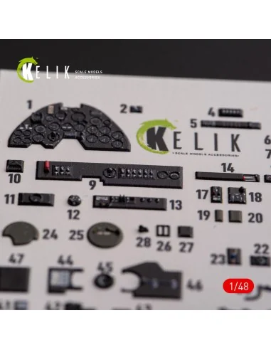 ?-38F Lightning - interior 3D decals for Academy kit, 1/48 - Kelik ...