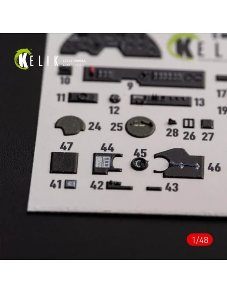 ?-38F Lightning - interior 3D decals for Academy kit, 1/48 - Kelik ...
