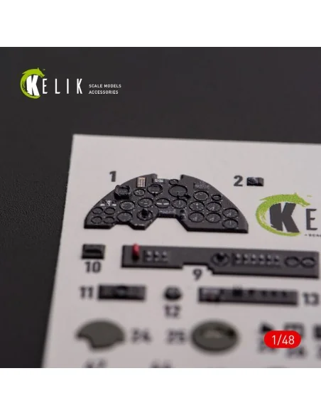 ?-38F Lightning - interior 3D decals for Academy kit, 1/48 - Kelik ...