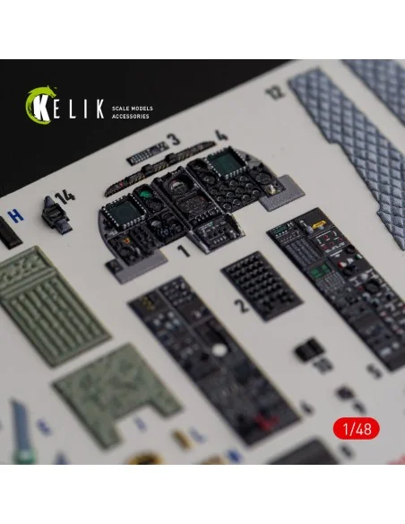 A-10C Thunderbolt II interior 3D decals for Italeri kit, 1/48 - Kel...