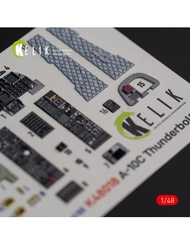 A-10C Thunderbolt II interior 3D decals for Italeri kit, 1/48 - Kel...