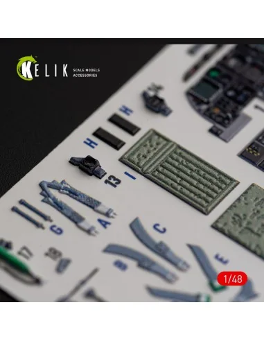A-10C Thunderbolt II interior 3D decals for Italeri kit, 1/48 - Kel...