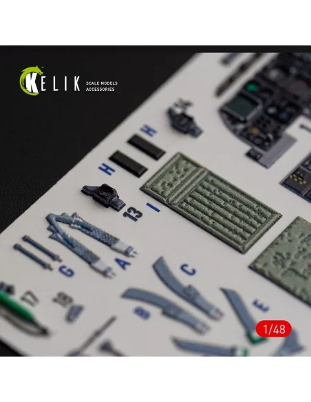 A-10C Thunderbolt II interior 3D decals for Italeri kit, 1/48 - Kel...