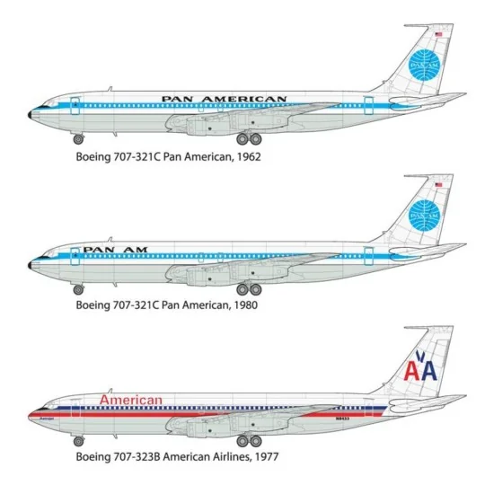 Boeing 707-321, 1/144 - Roden 338