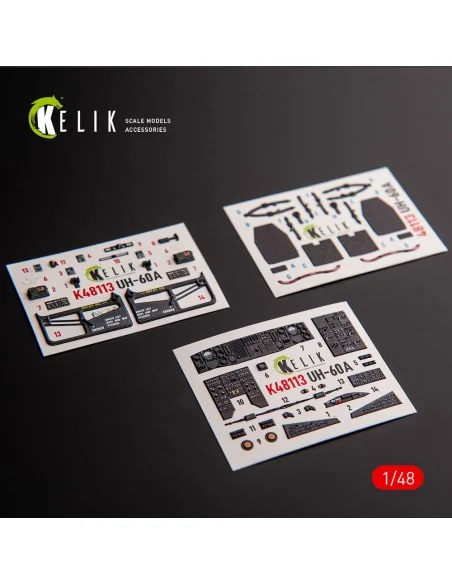 UH-60A Black Hawk - Type 1 interior 3D decals for ICM kit, 1/48 - K...