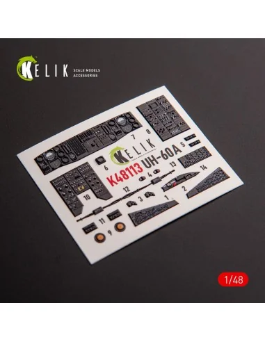 UH-60A Black Hawk - Type 1 interior 3D decals for ICM kit, 1/48 - K...