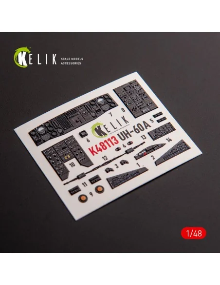 UH-60A Black Hawk - Type 1 interior 3D decals for ICM kit, 1/48 - K...
