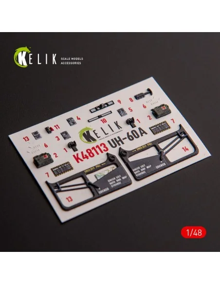 [NO_DESC] UH-60A Black Hawk - Type 1 interior 3D decals for ICM kit...
