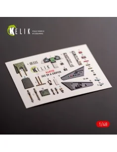 Jas-39 A - interior 3D decals for Italeri kit, 1/48 - Kelik K48118 2