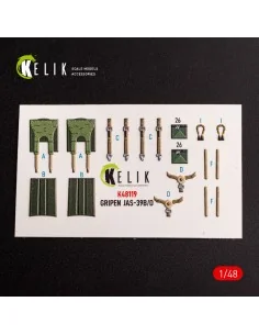 Jas-39 B/D - interior 3D decals for Zimi Model/KittyHawk kit kit, 1... 2