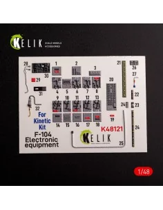 F-104 series Electrical Equipment - interior 3D decals for Kinetic ...
