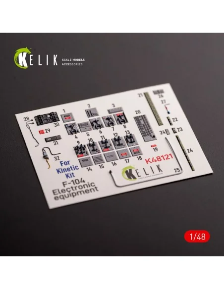 F-104 series Electrical Equipment - interior 3D decals for Kinetic ...