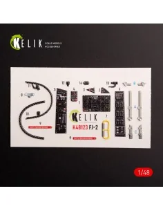FJ-2 - interior 3D decals for Italeri kit, 1/48 - Kelik K48123